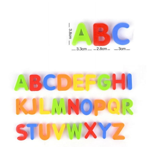 Letras magnéticas, imanes del alfabeto para niños, imanes de nevera para  niños pequeños, imanes ABC para niños pequeños de 1 a 3 años, letras de
