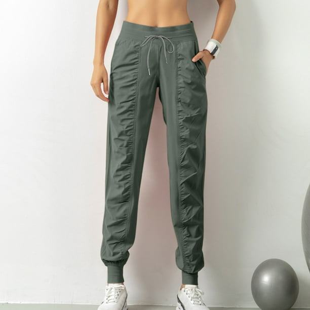 Gibobby pantalones deportivos mujer Pantalones Tallas grandes Mujer  Pantalones Casual Harem Pantalones sólidos Color Yoga Pantalones sueltos  para mujer (Verde, XL)