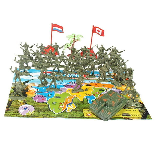 TOY Life Hombres del ejército, juguetes de soldados, juguetes del ejército,  plástico verde ejército, figuras de acción militares, juguetes militares