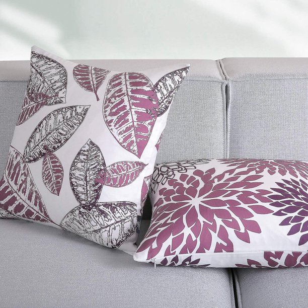 4 piezas de fundas de almohada decorativas con diseño de árbol colorido de  18x18 pulgadas, fundas