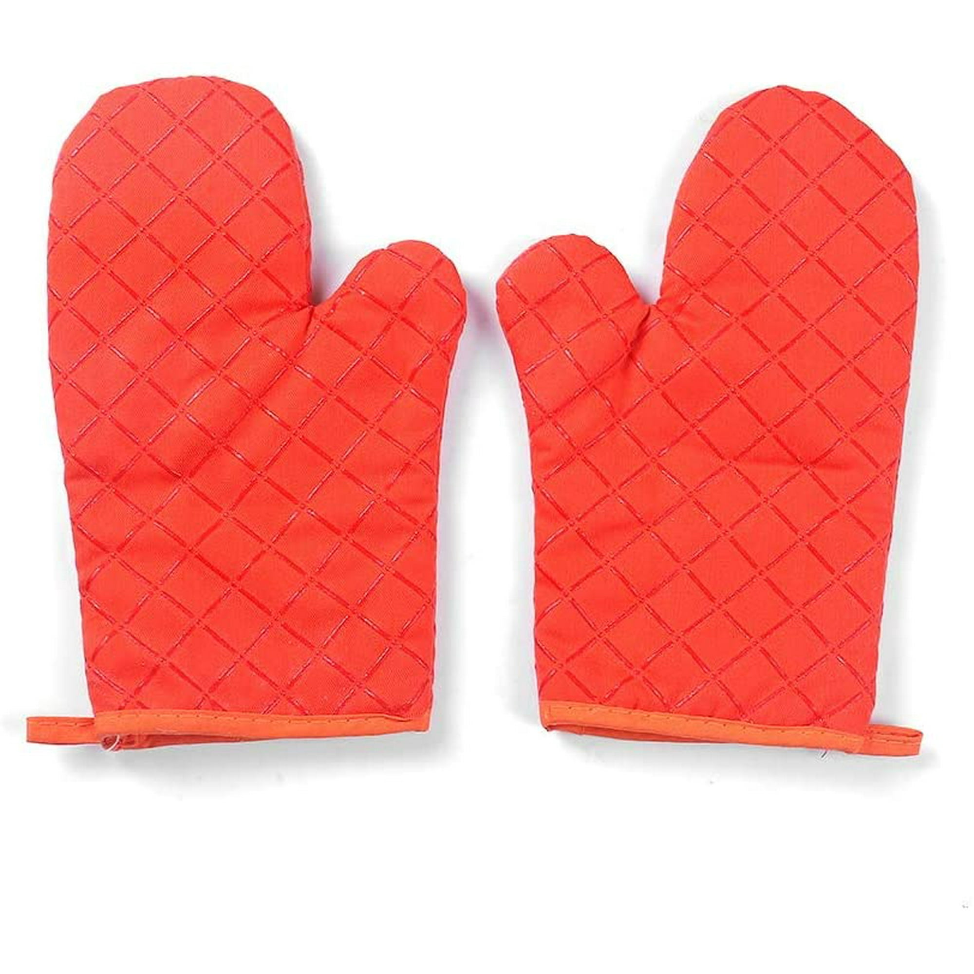 Guantes de horno Guantes resistentes al calor, guantes de cocina para  cocinar, horno de microondas, hornear, (un par) (rojo) Sincero Hogar