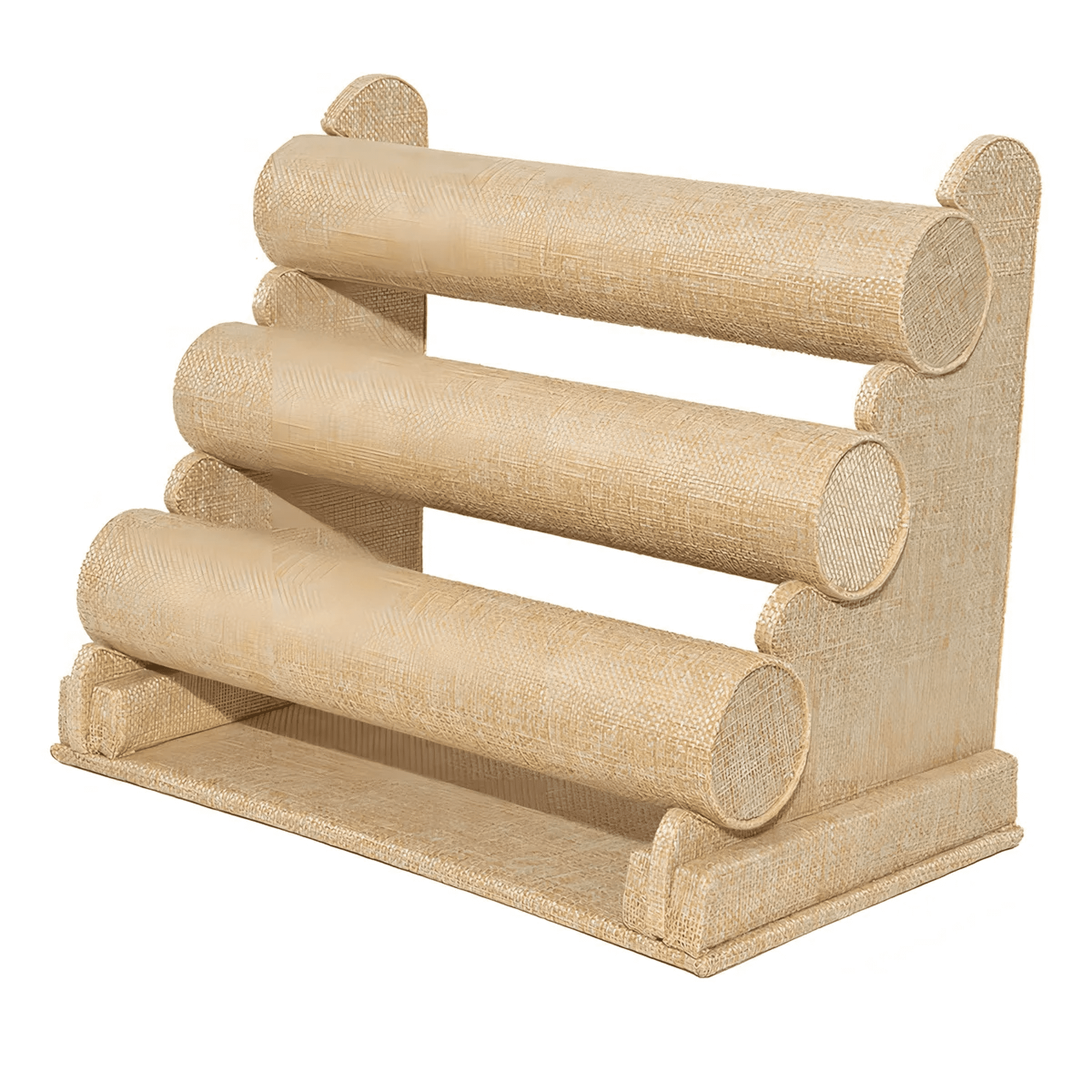 Exhibidor porta pulsera/Porta reloj con 3 niveles plegable xtellar color beige