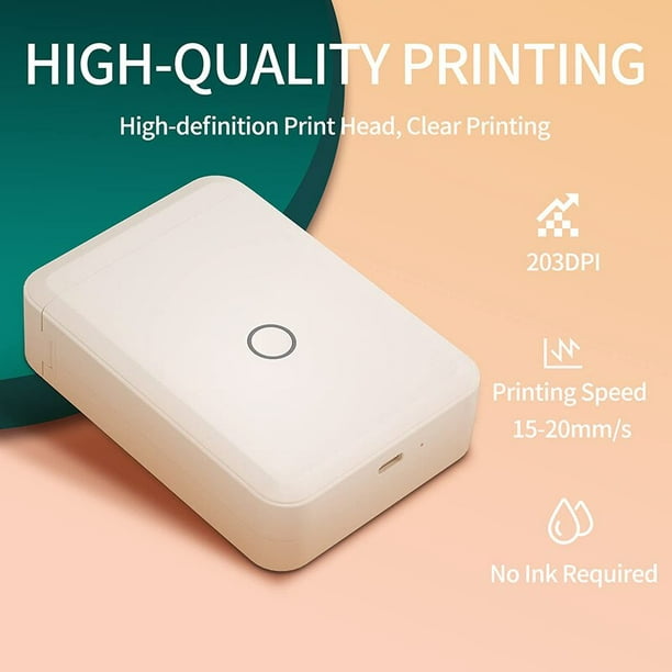 Mini Impresora De Etiquetas Portátil Impresoras Adhesivas Térmicas