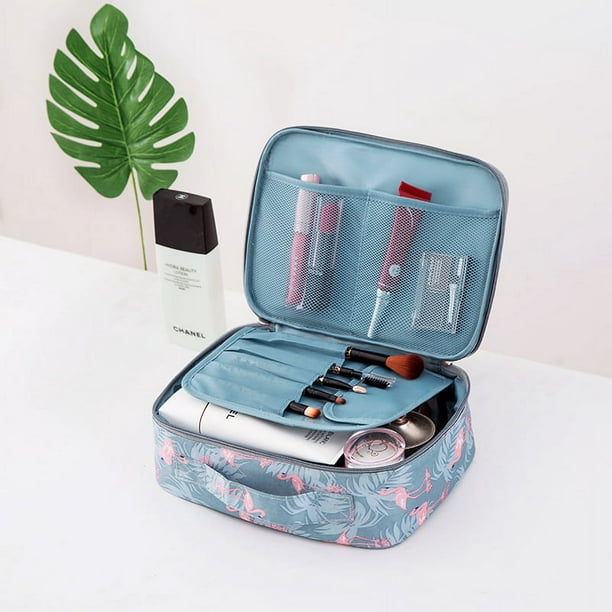 Neceser de maquillaje para viaje, mini bolso de cosméticos para mujeres y  niñas, Azul marino), NW5018