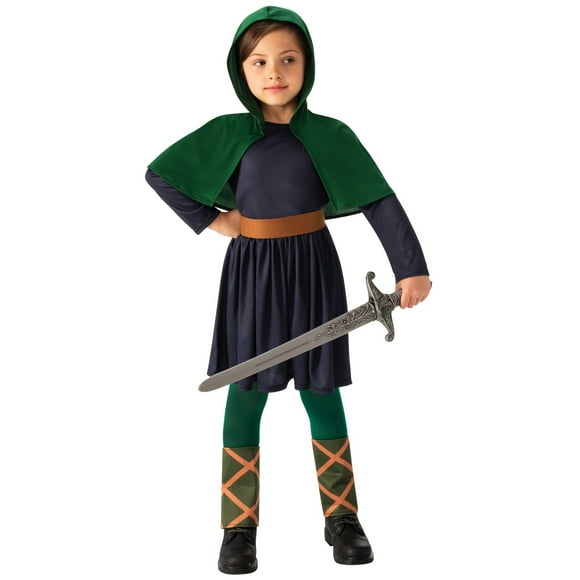 bristol novelty  disfraz saxon niñas verde negro