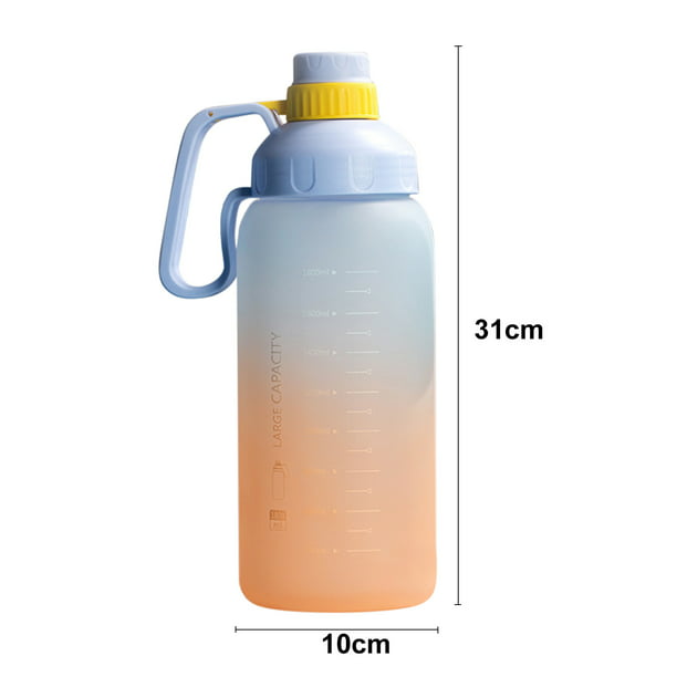 Botella de agua de Material tritán con pajita, recipiente portátil