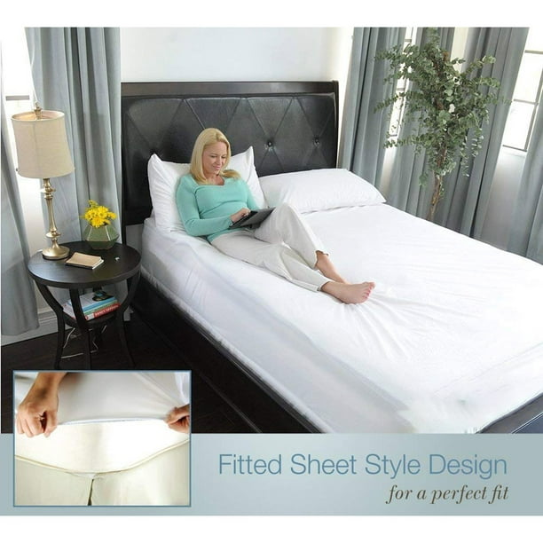 Funda de cama elástica impermeable, Protector de colchón suave