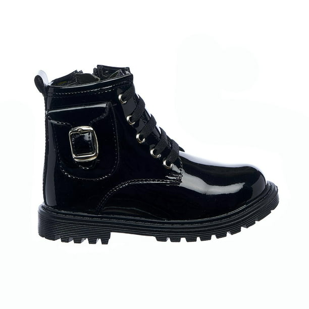 Zapatos Para Niña Casuales Con Moño Charol Negro Cómodos negro 15 Incógnita  031ND6