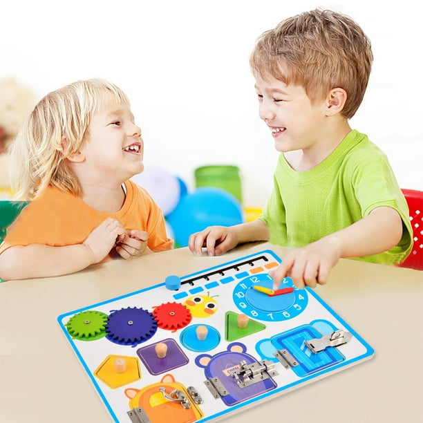 Montessori Juguetes para niños de 2 años – Tablero ocupado preescolar  autista, viajes, juguetes educativos para aprender habilidades básicas de