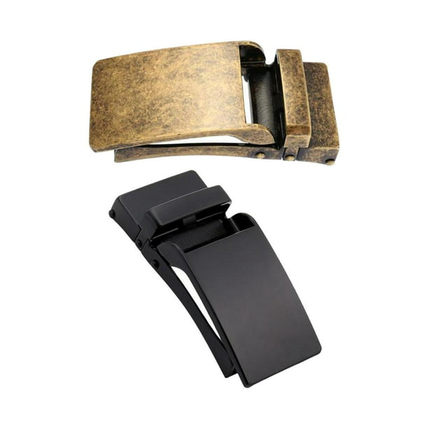Hebilla de cinturón automática de 2 piezas para cinturón de 30-31 mm,  reemplazo de cabeza de hebilla de cinturón para hombre, cabeza de cinturón,  Plata y Cobre Salvador Hebilla de cinturón para