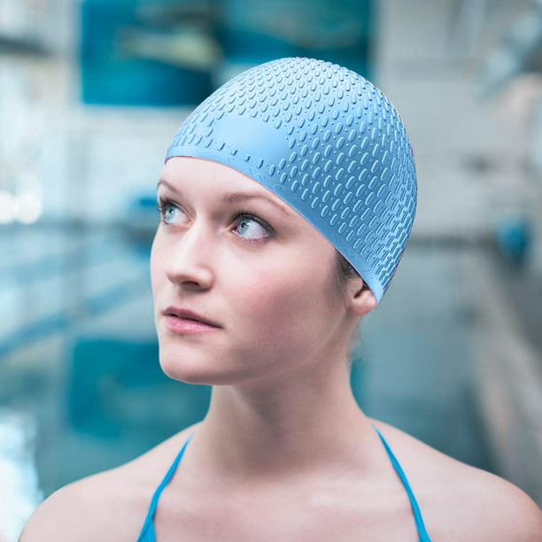Gorra de baño resistente al agua silicona sombrero de piscina para