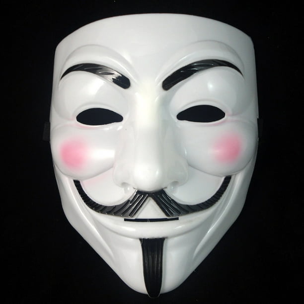  TKYGU Paquete de 4 máscaras de piratas informáticos V para  Vendetta Guy máscara para niños, máscara de Halloween, disfraz de cosplay,  fiesta de máscaras, máscaras aterradoras con 4 colores accesorios para