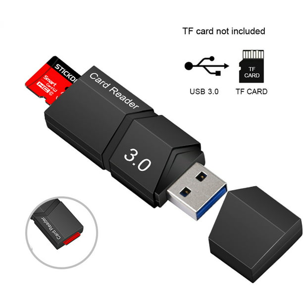 Lector de tarjetas con conector USB 3.0, adaptador Micro SD para tarjetas  TF inteligentes, por Inevent EL2153-00B