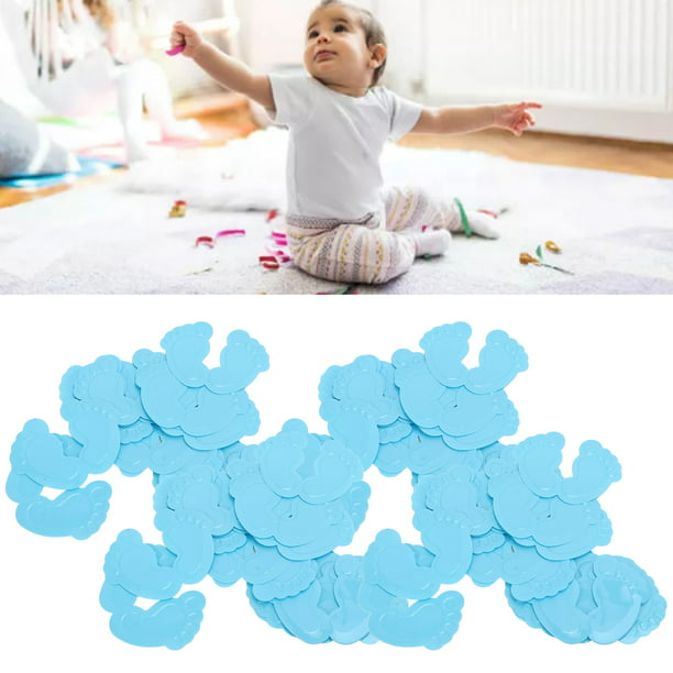Huella Baby Shower Confeti, Linda Huella Bebé Género Revelar Confeti  Durable PVC 160 Piezas Color Br LYUMO Otros