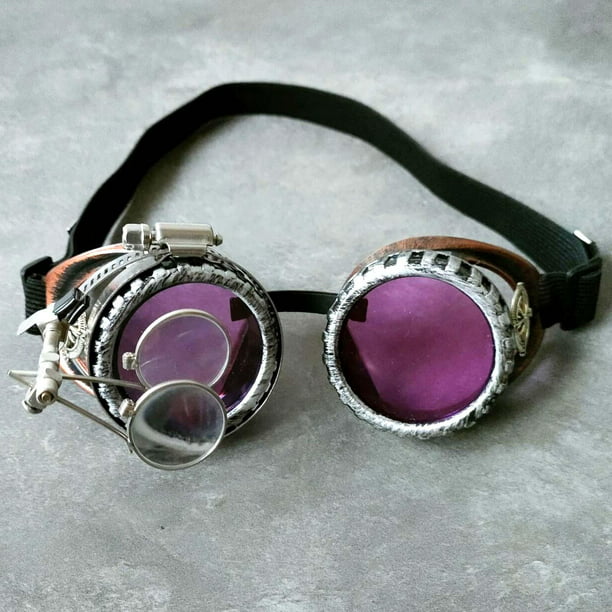  4E's Novelty Gafas Steampunk para mujeres y hombres, disfraz  vintage de lentes steampunk, color latón, Steam Punk para científico loco,  accesorios de disfraz de Halloween : Ropa, Zapatos y Joyería