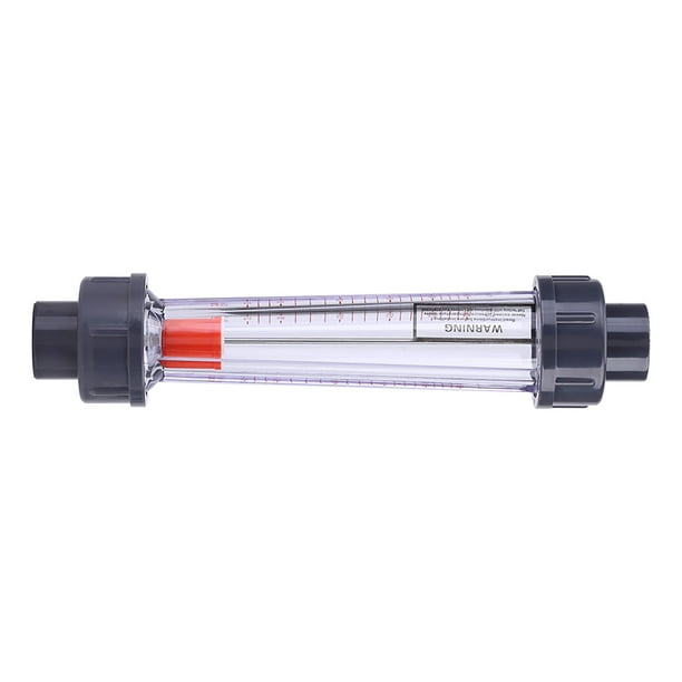 Caudalímetro de agua - Tipo de tubo de plástico 25-250L/H Medidor de flujo  de agua instantáneo Caudalímetro