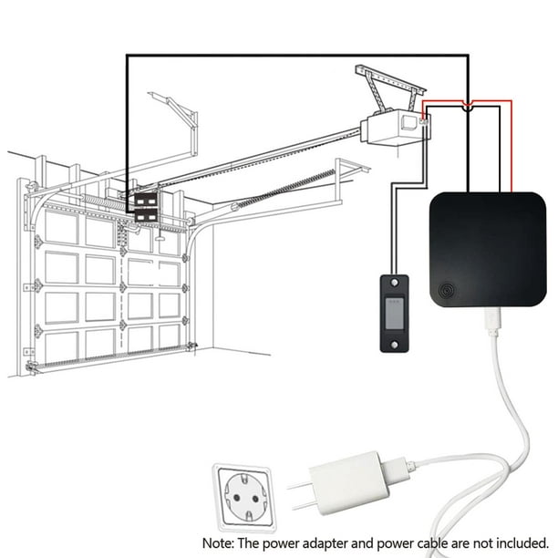 Interruptor WiFi Controlador inteligente del abre-puertas de garaje  SmartLife / Tuya Contro Abanopi Abridor de puerta