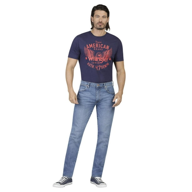 Pantalón Jeans Skinny Wrangler Hombre 602 azul cielo 36-32 WRANGLER