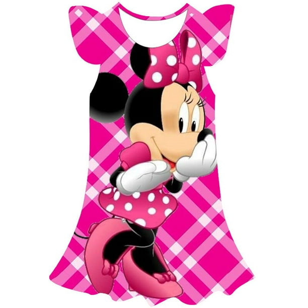 Vestido de princesa de Mickey y Minnie Mouse para niñas, disfraz