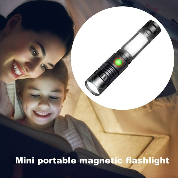 Linterna LED Recargable Alta Potencia, Mini Linterna Impermeable Linterna  Para Bicicleta/ Senderismo/ Aire Libre, 3 Modos de Luz Zoom Herramienta De  Emergencia