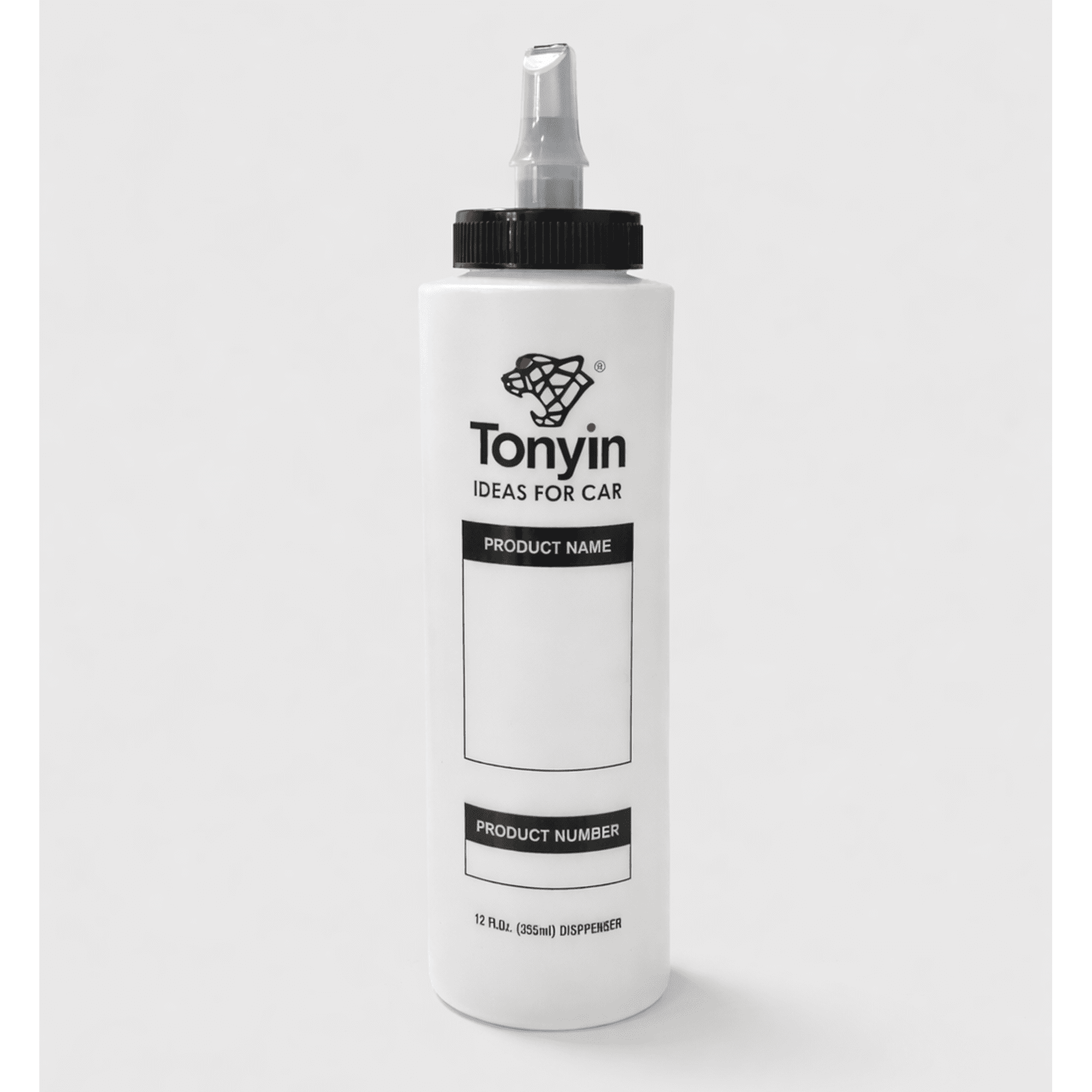 Botella mamila dispensadora dispenser bottle tonyin 355m, ideal para productos de limpieza y detallado automotriz