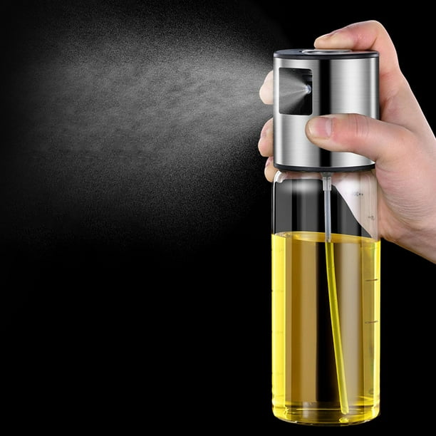 Pulverizador spray aceite ABS 100 ml Acero inoxidable Plata