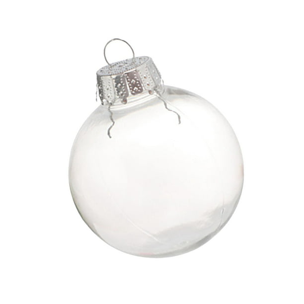 6 uds bolas de Navidad transparentes colgantes colgantes de Navidad decorativa 10cm Yuyangstore Colgantes Bolas | en línea