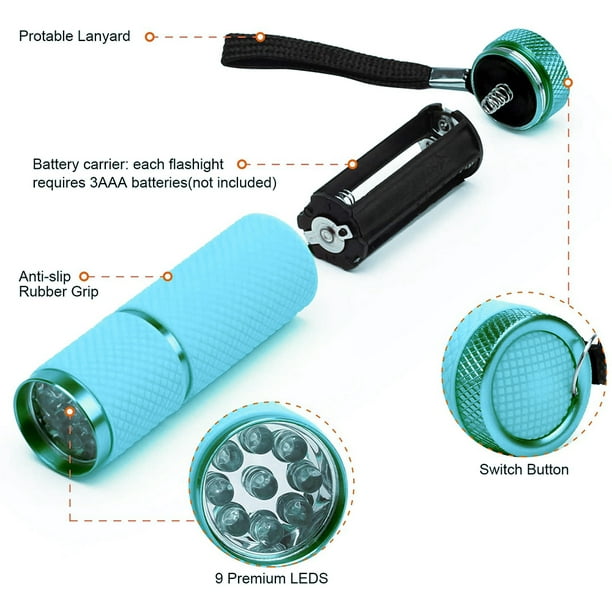 Mini linterna LED súper pequeña, linterna de mano con batería, linterna de  bolsillo táctica con lúmenes altos para acampar, al aire libre, emergencia,  linternas diarias Ormromra 221230-1