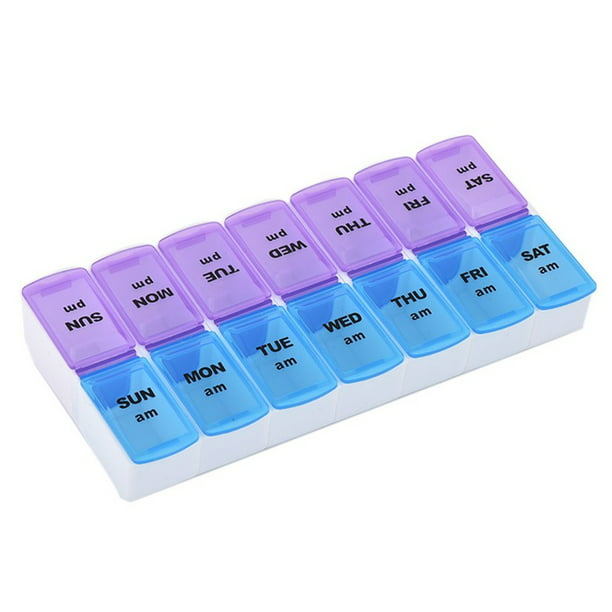 Caja de plástico Estuche para medicamentos Estuche para medicamentos  Organizador de pastillas Estuch Abanopi Caja de plástico