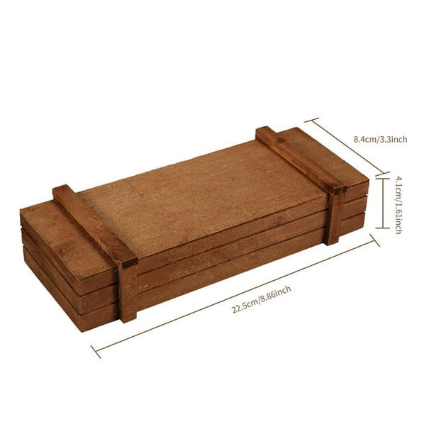 BARNWOODUSA Pequeña caja de madera rústica, ideal para macetas de flores de  madera, cajas de almacenamiento para inodoro y centros de mesa de