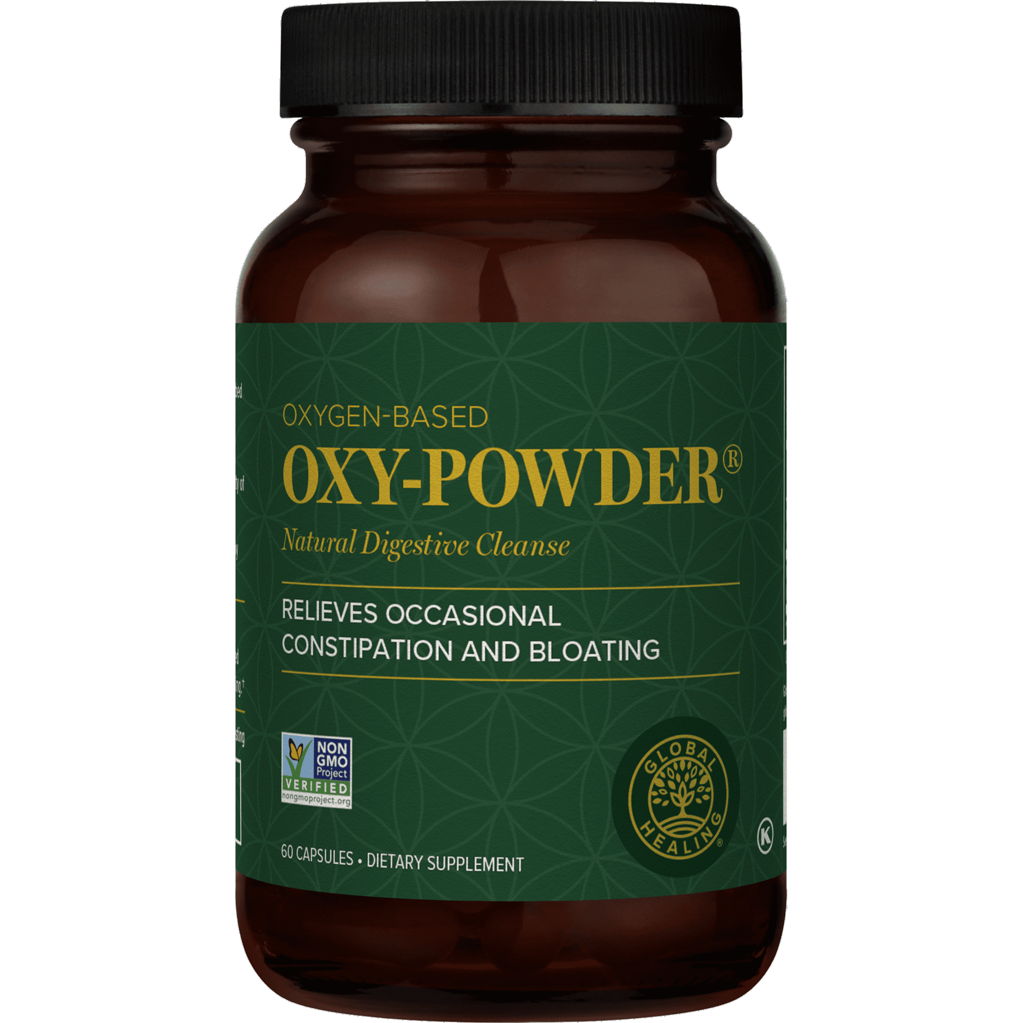 OxyPowder Limpieza Natural de Colon 60 capsulas Global Healing Sin