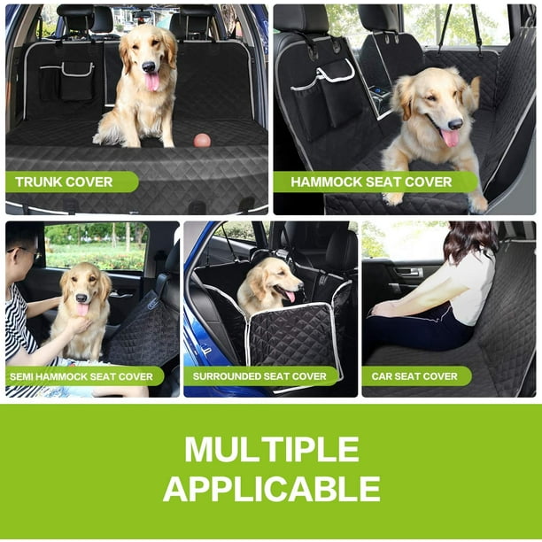 Funda protectora para asiento trasero de perro, Universal, impermeable, a  prueba de arañazos, antide yeacher Cubierta de asiento de coche
