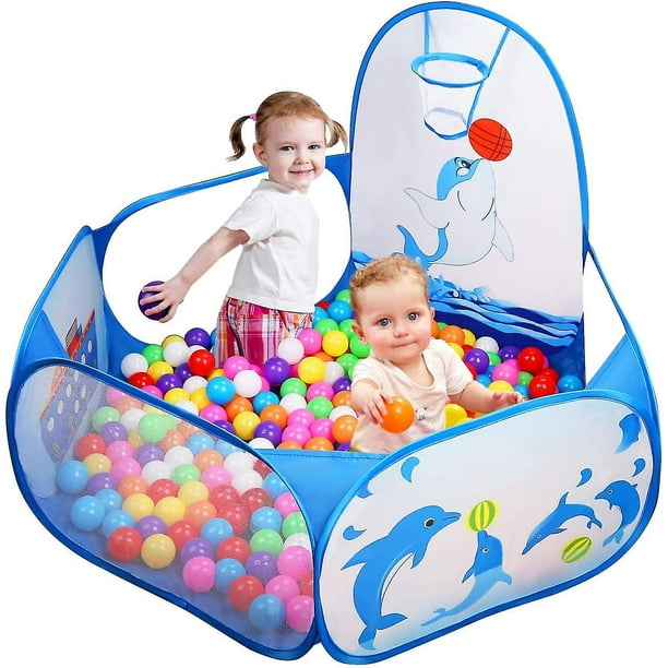 Piscina de bolas para niños, piscina de bolas emergente para bebés, al aire  libre con mini aro de baloncesto, piscina de bolas, juego P ShuxiuWang  9024735574064