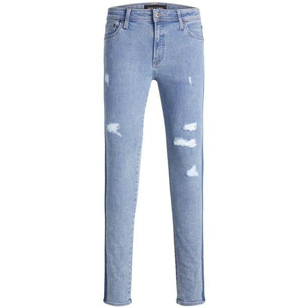 &J ones Jeans ajustados con rayas laterales para hombre, azul, 36W x 32L Jack &J ones Ajustado | Walmart en línea