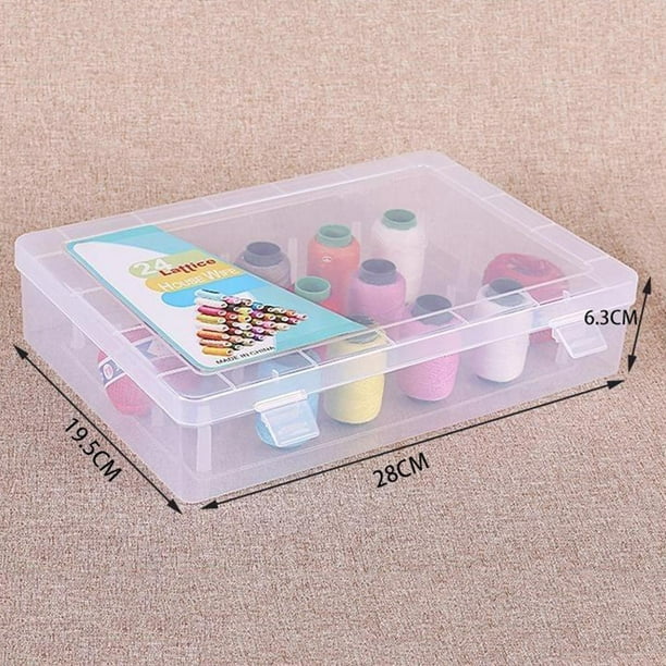 Caja de almacenamiento de hilo capacidad - Los 23,7x13,7x6,6cm 237x137x66  cm Sunnimix Estuche para hilos de coser