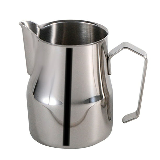 Jarra de espuma de leche de acero inoxidable Jarras de vapor de café con  leche de 60 ml yeacher Jarra de espuma