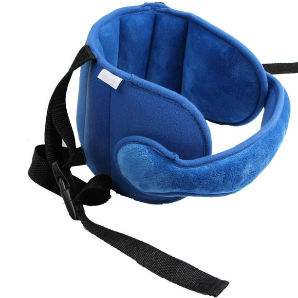 Banda de soporte para la cabeza ajustable para asiento de coche para niños,  soporte para la cabeza, una solución para dormir cómoda y segura, cinturón  de soporte para la cabeza azul Sincero