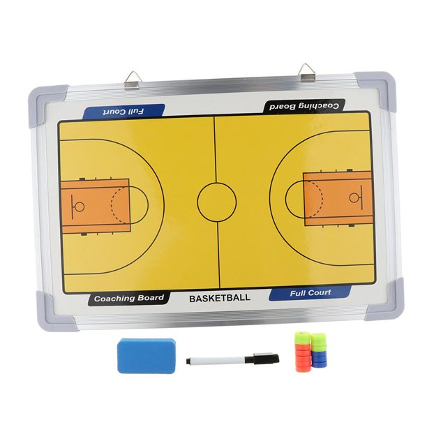 Tablero de entrenamiento personalizado para entrenadores de baloncesto de 2  caras