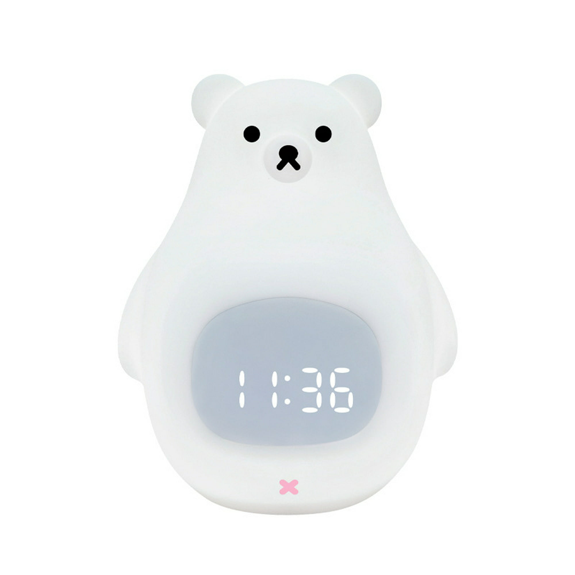  Reloj despertador para niños, reloj despertador digital para  niños, lindo reloj despertador de conejo para niñas, reloj despertador de  ruido blanco, luz nocturna con USB, reloj despertador infantil para  dormitorio de