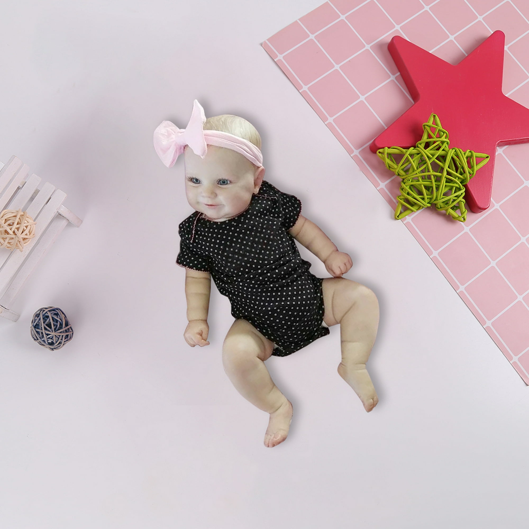 Muñeca de silicona para bebés recién nacidos con ojos grandes Reborn  Toddler Child Play House Game Tmvgtek juguetes de los niños