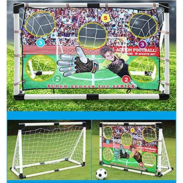 Portería de fútbol deportiva para niños, juego de fútbol para patio  trasero, juegos escolares y de entrenamiento (675CM de altura), 1 Juego -  AliExpress