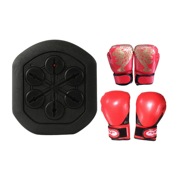 DHOMY Máquina de boxeo, máquina de boxeo musical, mejora la velocidad de  reacción y coordinación ojo-mano equipo de boxeo para entrenamiento en casa