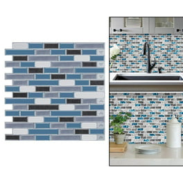 DIY Pegatinas de pared para muebles de cocina a prueba de aceite, papel de pared autoadhesivo, Azulejo de baño, gabinete de Vinilo impermeable 3d