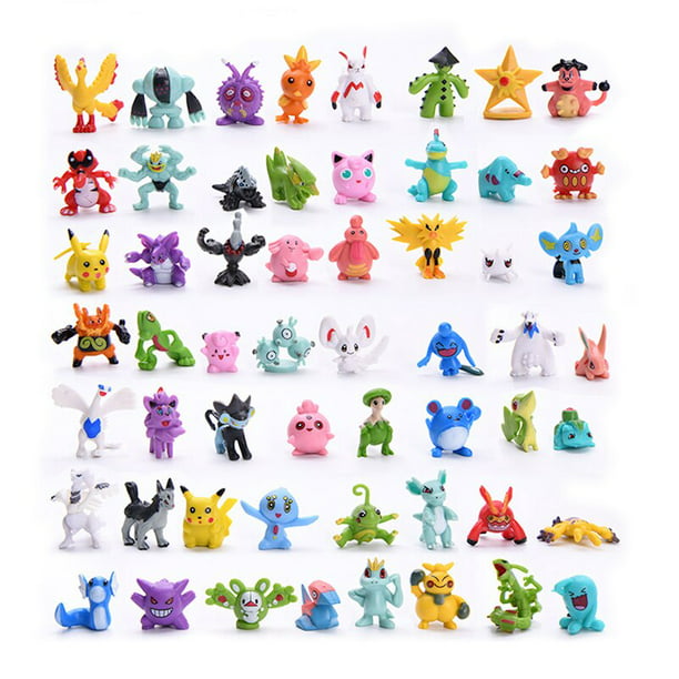 24 Unids/Caja Tomy Diferentes Estilos Pokemon Figuras Modelo Colección  2-3cm Pikachu Anime Figura Juguetes Muñecas Niño Regalo De Cumpleaños