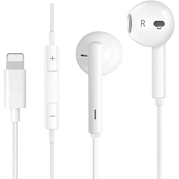 Auriculares estéreo con cable para iPhone 11, auriculares internos para  iPhone, con micrófono y control de volumen compatibles con todos los  dispositivos iOS Sincero Electrónica