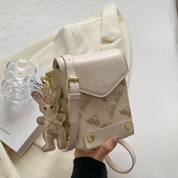 Bolso de piel para mujer con estampado