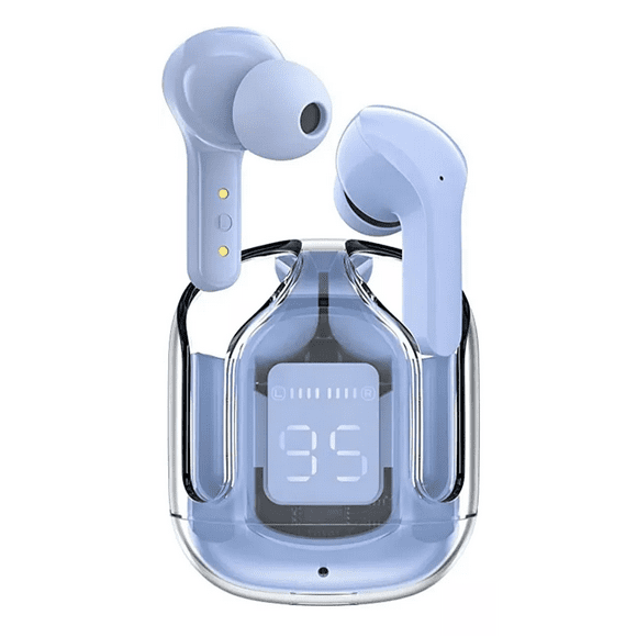 audífonos bluetooth inalámbricos pro cancelación ruido color azul claro