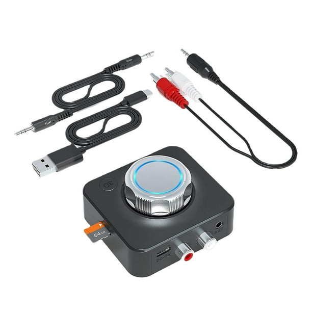 Adaptador de audio de 3,5 mm Receptor Bluetooth Estéreo para automóvil AUX  Jack
