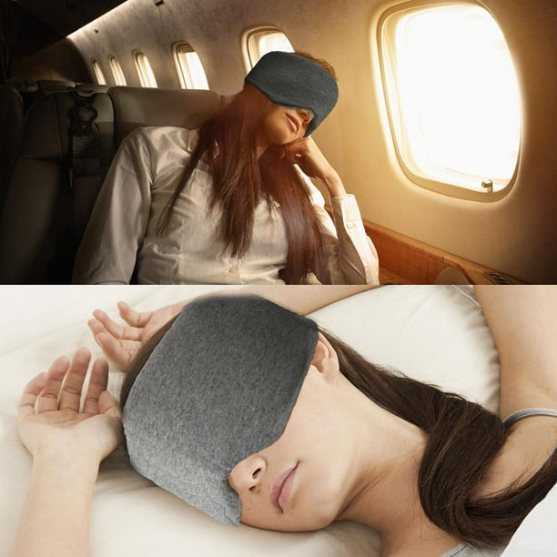 Antifaz Para Dormir Mascara Tapa Ojos De Espuma Viaje Avion Color Azul