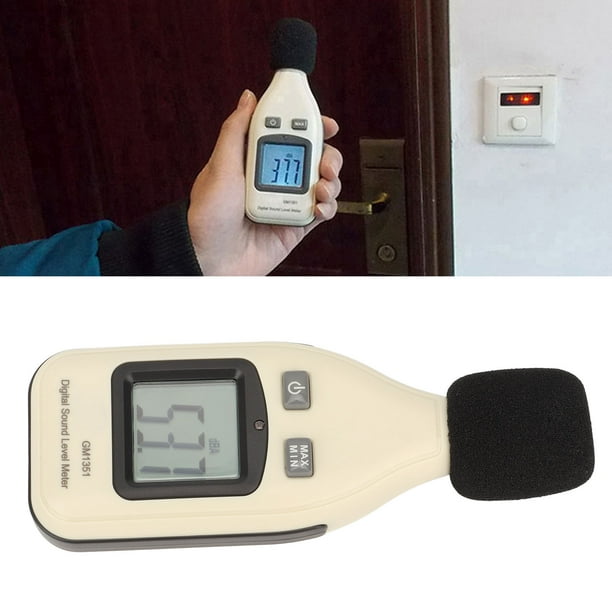 Detector de ruido, medidor de decibelios 30 a medidor de ruido Medidor de  nivel de sonido Diseño a prueba de futuro